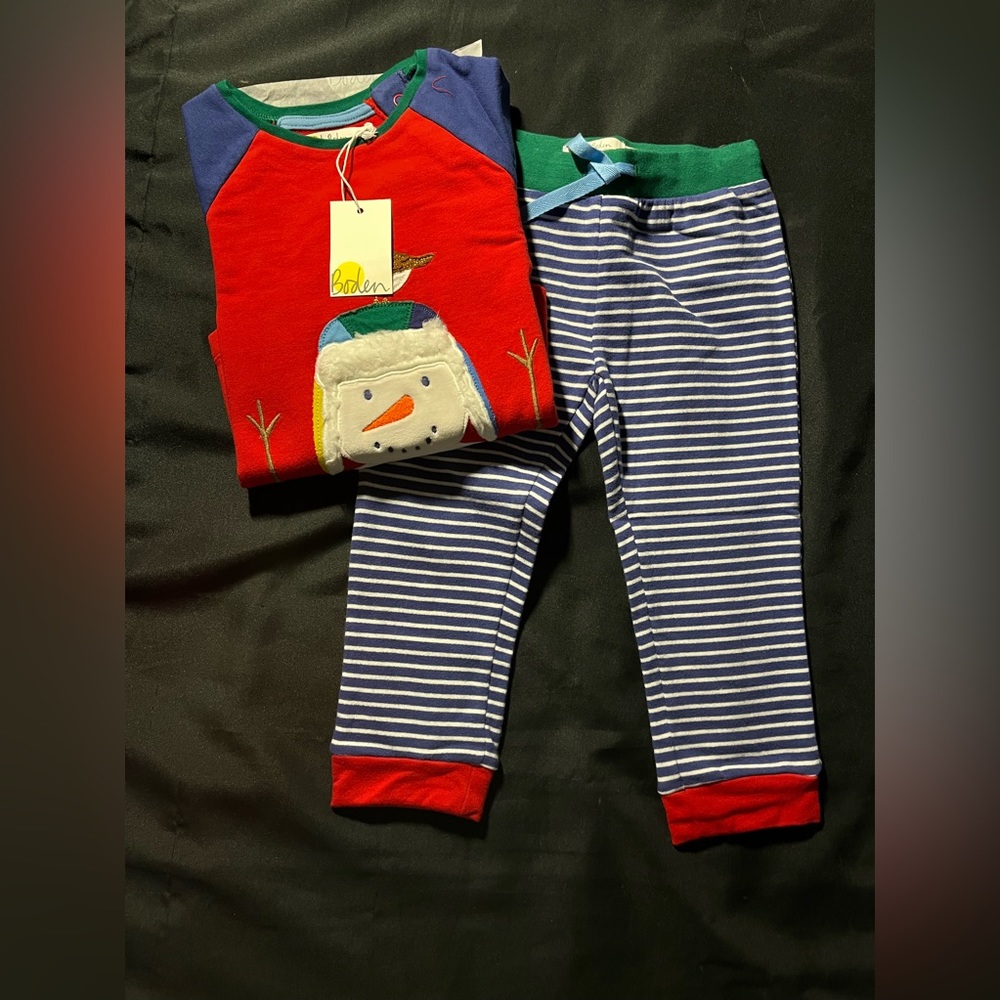 NEW IN BAG baby Boden pajama set 2-3Y winter long sleeve